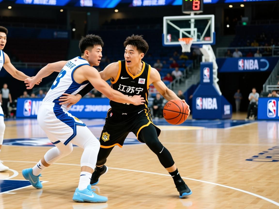 江苏苏宁球员奋力拼抢,艰苦取得胜利 第3张