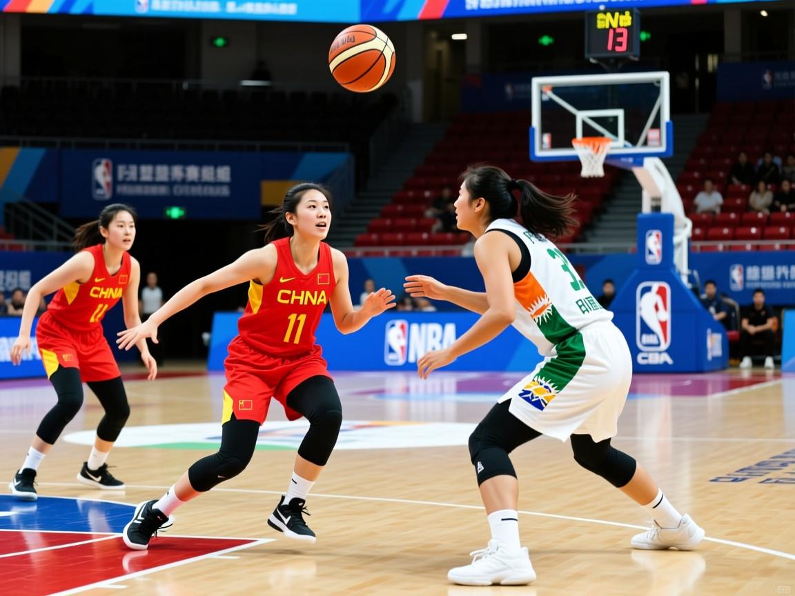 篮球亚锦赛女子组：中国女队横扫印度取胜