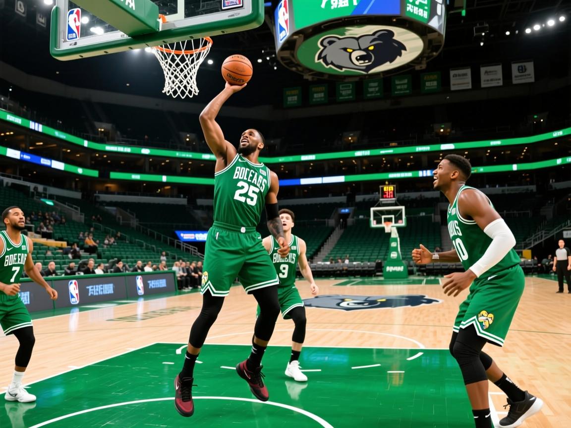 绿军主场大胜灰熊,沃克砍下25+10 第3张