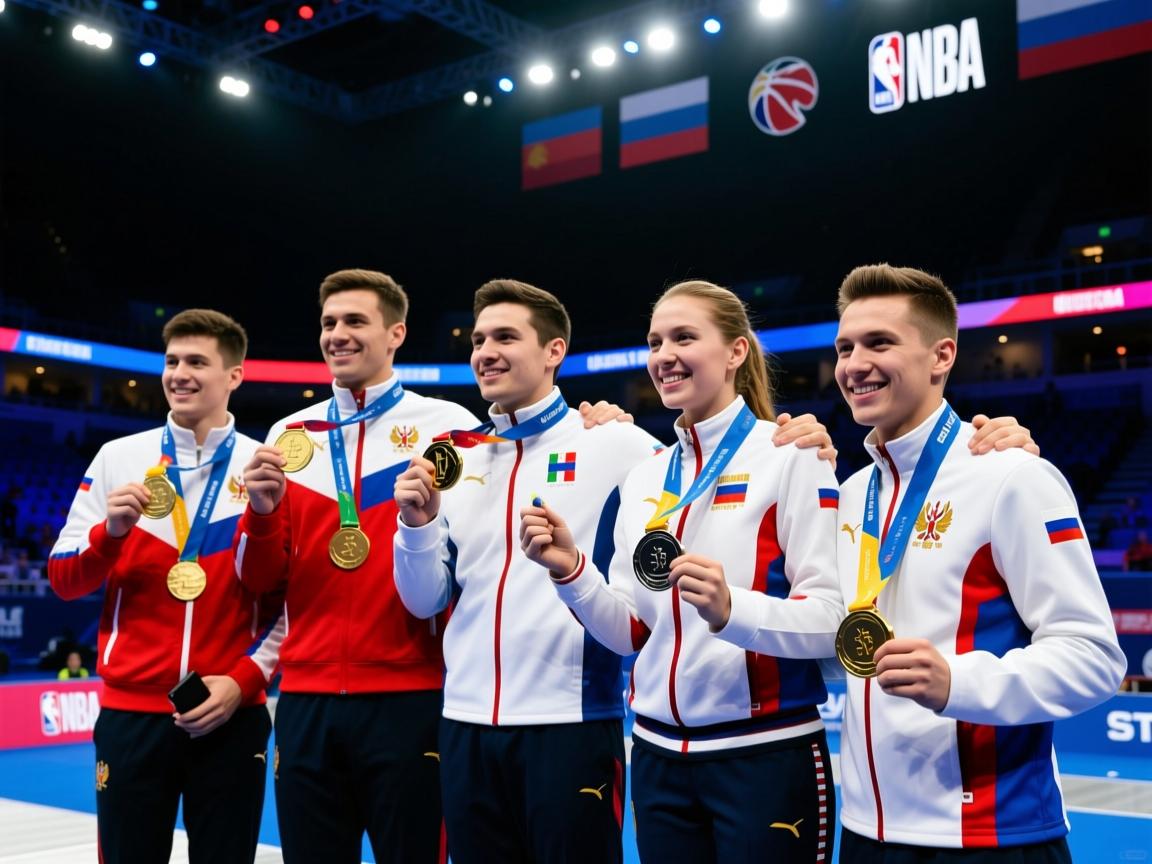 独联体代表团在击剑比赛中获得多面奖牌：荣耀与坚韧的交响